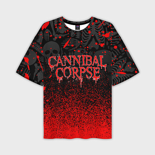 Мужская футболка оверсайз CANNIBAL CORPSE / 3D-принт – фото 1