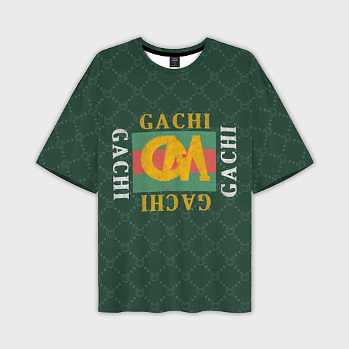 Мужская футболка оверсайз GACHI GUCCI / 3D-принт – фото 1