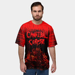 Футболка оверсайз мужская CANNIBAL CORPSE, цвет: 3D-принт — фото 2