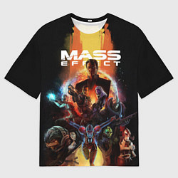 Мужская футболка оверсайз Mass effect