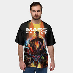 Футболка оверсайз мужская Mass effect, цвет: 3D-принт — фото 2