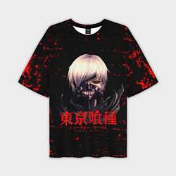 Мужская футболка оверсайз Токийский гуль Tokyo Ghoul