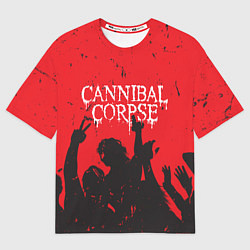Футболка оверсайз мужская Cannibal Corpse Труп Каннибала Z, цвет: 3D-принт