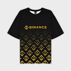 Футболка оверсайз мужская BINANCE БИНАНС БИРЖА, цвет: 3D-принт