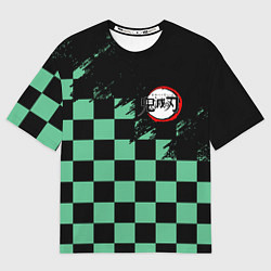 Футболка оверсайз мужская TANJIRO KAMADO ТАНДЖИРО, цвет: 3D-принт