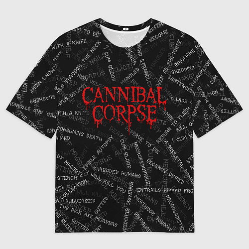 Мужская футболка оверсайз Cannibal Corpse Songs Z / 3D-принт – фото 1