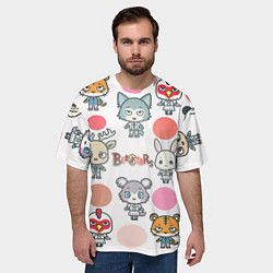 Футболка оверсайз мужская BEASTARS CHIBI, цвет: 3D-принт — фото 2