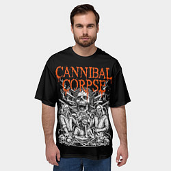 Футболка оверсайз мужская Cannibal Corpse, цвет: 3D-принт — фото 2