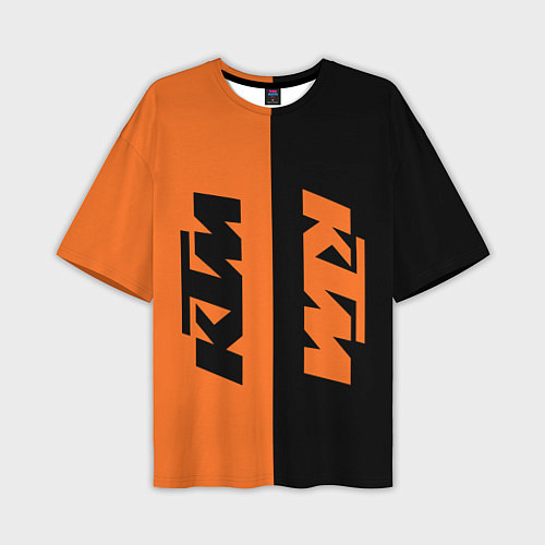 Мужская футболка оверсайз KTM КТМ Z / 3D-принт – фото 1