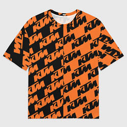 Футболка оверсайз мужская KTM КТМ Z, цвет: 3D-принт