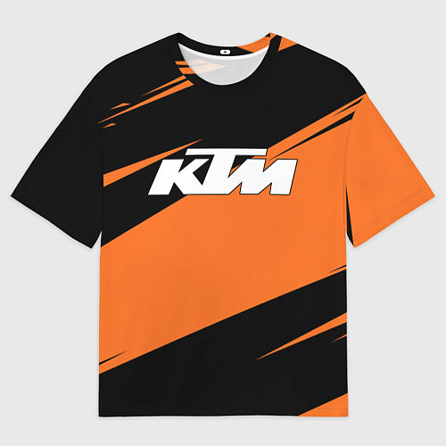 Мужская футболка оверсайз KTM КТМ / 3D-принт – фото 1