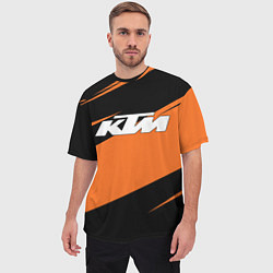 Футболка оверсайз мужская KTM КТМ, цвет: 3D-принт — фото 2