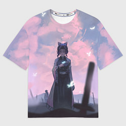 Мужская футболка оверсайз КЛИНОК РАССЕКАЮЩИЙ ДЕМОНОВ