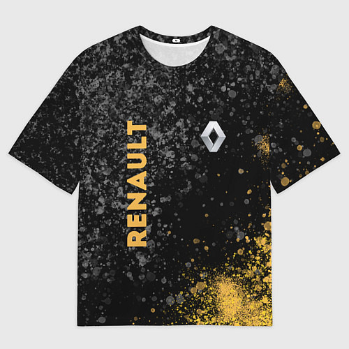 Мужская футболка оверсайз Renault Брызги / 3D-принт – фото 1