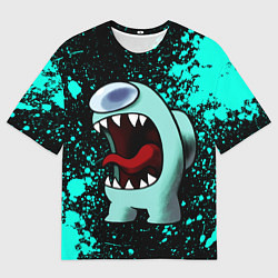 Футболка оверсайз мужская AMONG US АМОНГ АС, цвет: 3D-принт