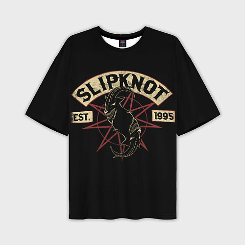 Мужская футболка оверсайз Slipknot 1995 / 3D-принт – фото 1