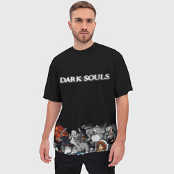 Футболка оверсайз мужская 8bit Dark Souls, цвет: 3D-принт — фото 2