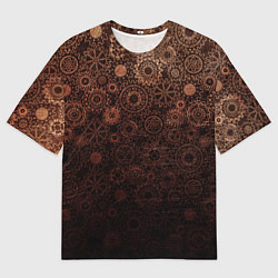 Футболка оверсайз мужская Шестеренки, цвет: 3D-принт