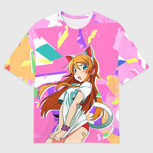 Мужская футболка оверсайз Kirino Kousaka / 3D-принт – фото 1