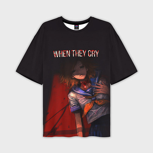 Мужская футболка оверсайз When they cry / 3D-принт – фото 1