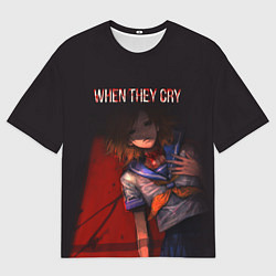 Мужская футболка оверсайз When they cry