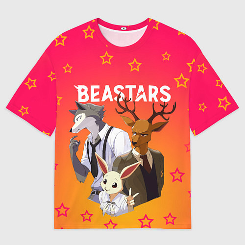 Мужская футболка оверсайз ВЫДАЮЩИЕСЯ ЗВЕРИ / 3D-принт – фото 1