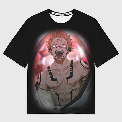 Мужская футболка оверсайз МАГИЧЕСКАЯ БИТВА SUKUNA / 3D-принт – фото 1