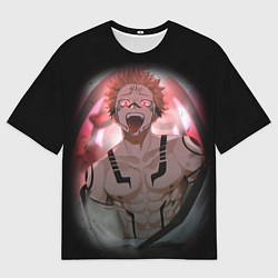 Мужская футболка оверсайз МАГИЧЕСКАЯ БИТВА SUKUNA