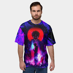 Футболка оверсайз мужская МАГИЧЕСКАЯ БИТВА SUKUNA, цвет: 3D-принт — фото 2