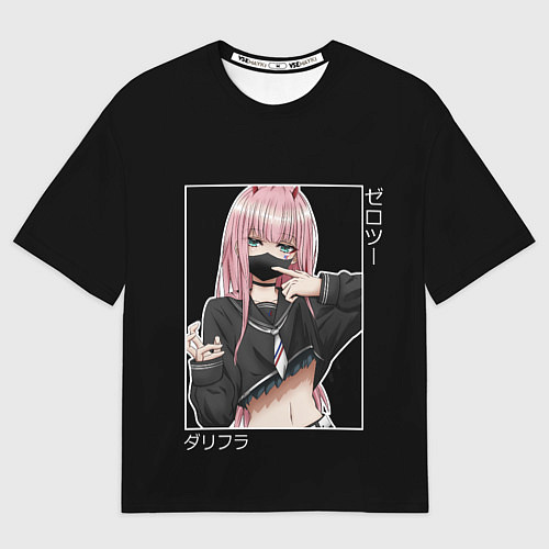 Мужская футболка оверсайз Zero Two / 3D-принт – фото 1