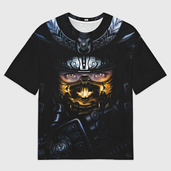Футболка оверсайз мужская Девушка Самурай, цвет: 3D-принт