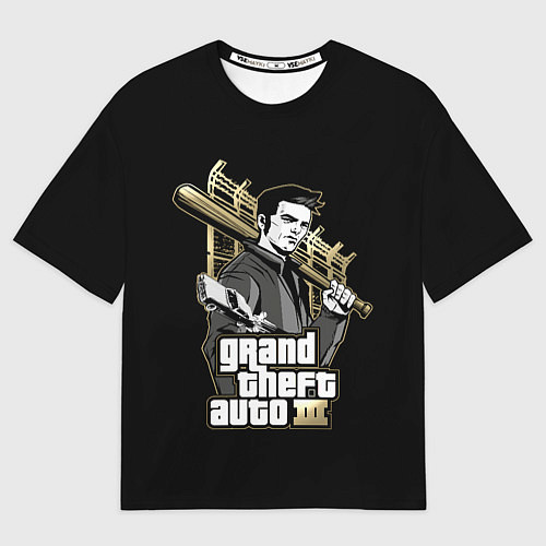 Мужская футболка оверсайз Клод GTA 3 / 3D-принт – фото 1