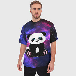 Футболка оверсайз мужская Space Panda, цвет: 3D-принт — фото 2