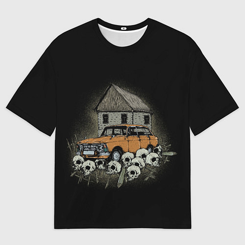 Мужская футболка оверсайз Истребитель дачников / 3D-принт – фото 1