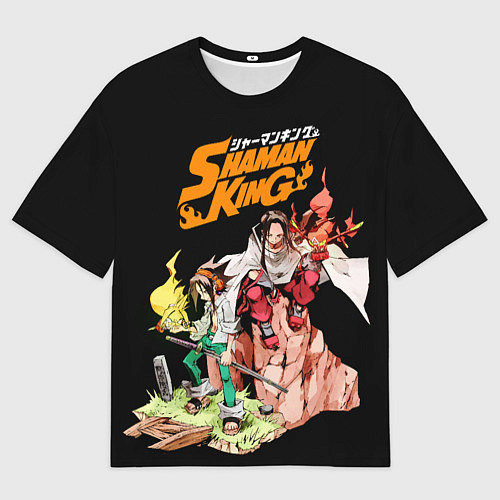 Мужская футболка оверсайз Шаман Кинг Ремейк аниме / 3D-принт – фото 1