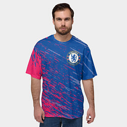 Футболка оверсайз мужская CHELSEA, цвет: 3D-принт — фото 2