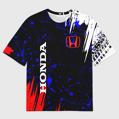 Мужская футболка оверсайз HONDA / 3D-принт – фото 1