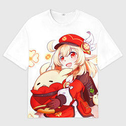 Футболка оверсайз мужская Геншин Импакт Кли, цвет: 3D-принт