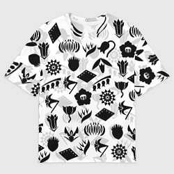 Футболка оверсайз мужская БЛИЧ КАПИТАНЫ ГОТЕЙ 13 ЭМБЛЕМЫ, цвет: 3D-принт