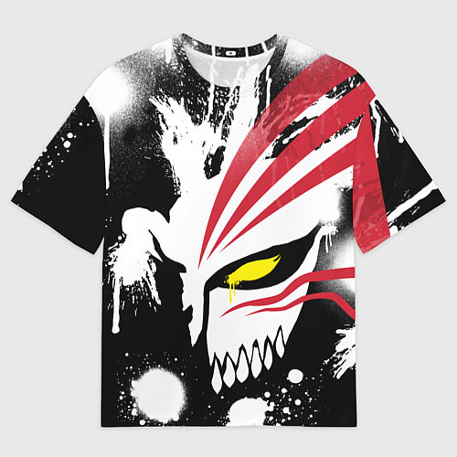 Мужская футболка оверсайз БЛИЧ МАСКА ИЧИГО ПУСТОГО / 3D-принт – фото 1