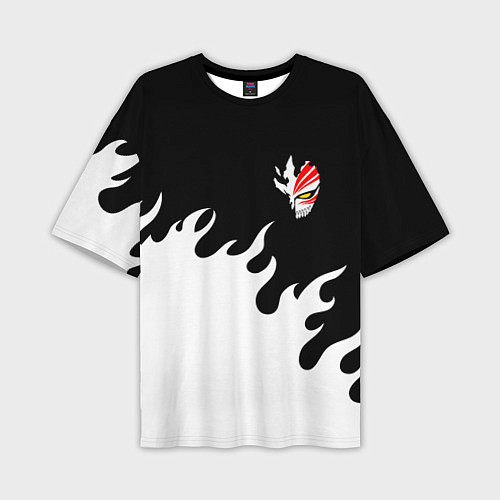 Мужская футболка оверсайз BLEACH FIRE БЛИЧ ОГОНЬ / 3D-принт – фото 1