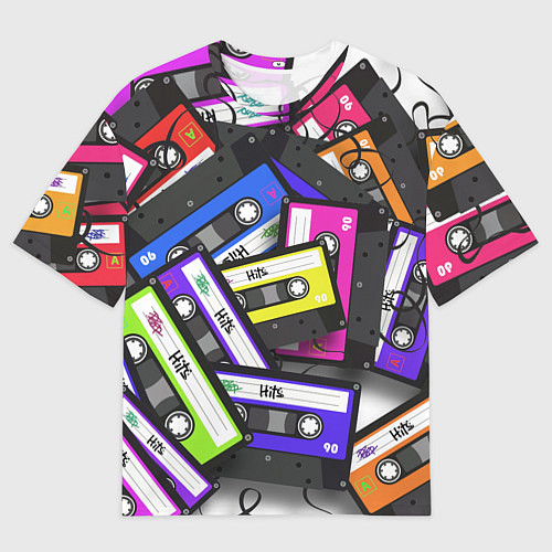 Мужская футболка оверсайз OLD SCHOOL / 3D-принт – фото 1