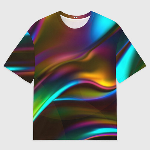 Мужская футболка оверсайз Градиент / 3D-принт – фото 1