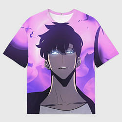 Футболка оверсайз мужская Поднятие уровня в одиночку, цвет: 3D-принт