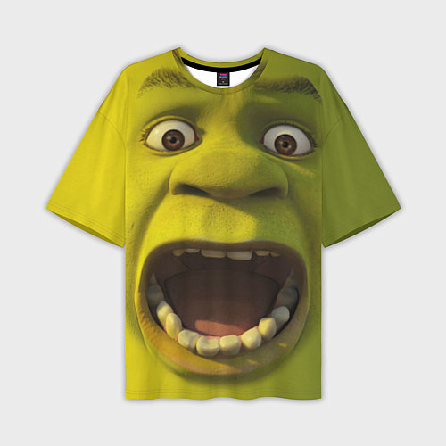 Мужская футболка оверсайз Shrek is Yelling / 3D-принт – фото 1