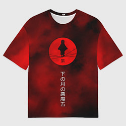 Футболка оверсайз мужская Клинок, рассекающий демонов Kimetsu no Yaiba, цвет: 3D-принт