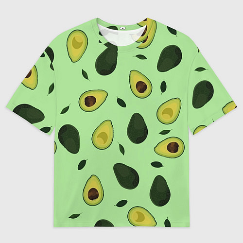 Мужская футболка оверсайз Авокадо / 3D-принт – фото 1
