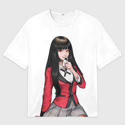 Мужская футболка оверсайз Jabami Yumeko Kakegurui