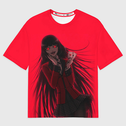 Мужская футболка оверсайз ЮМЭКО БЕЗУМНЫЙ АЗАРТ / 3D-принт – фото 1