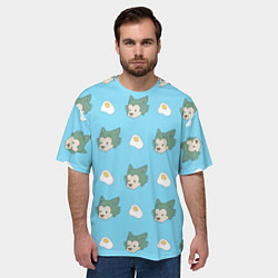 Футболка оверсайз мужская Legosi pattern, цвет: 3D-принт — фото 2